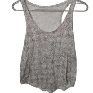 Old Navy Relaxed Printed Scoop Neck Swing Tank Top Size Small